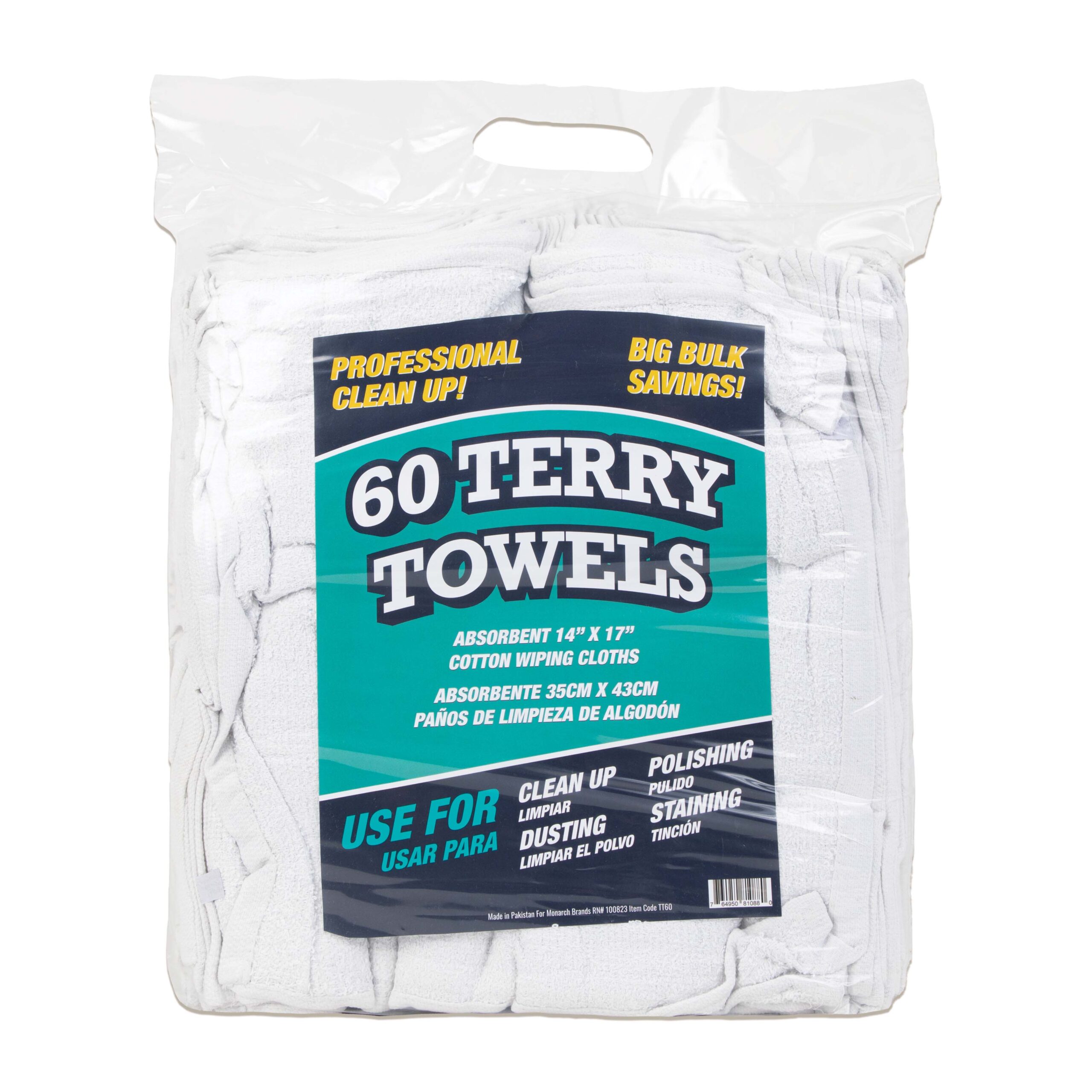 Bar Towels - Bar Mop Cleaning Kitchen Towels (12 Pack, 16 x 19”) - Premium  Ring-Spun Cotton White Kitchen Bar Towels, Restaurant Cleaning Towels