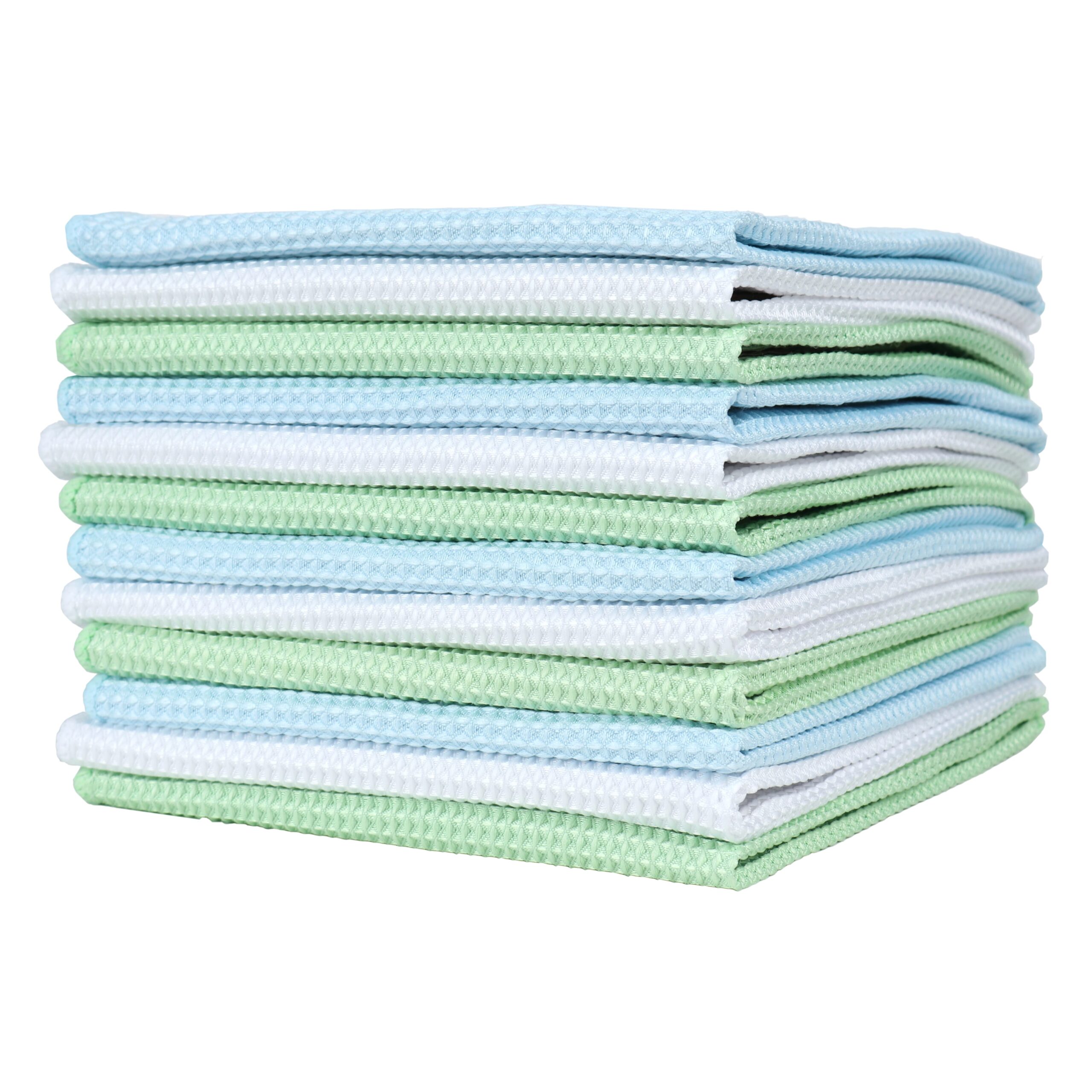 330GSM 60*100cm Waffle Microfiber Wipes Glass Cleaning Cloth