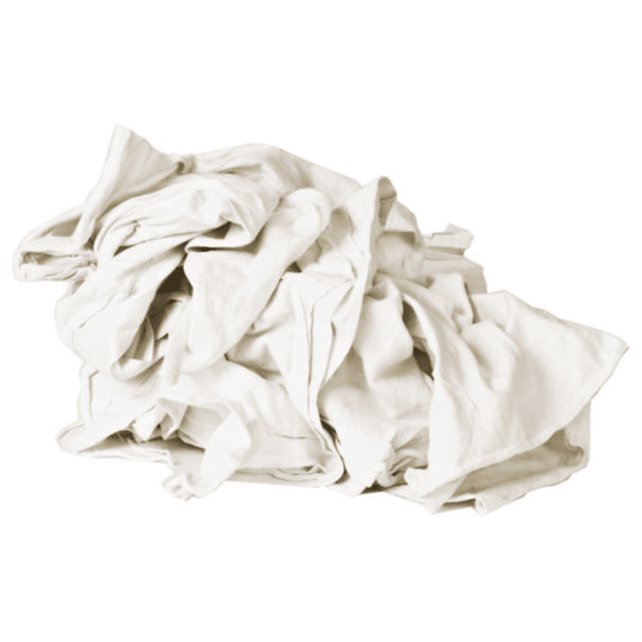 Premium White Washed T-Shirt Rags | Monarch Brands