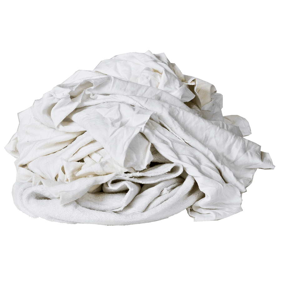 Recycled White Thermal Wiping Rag