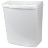 Menstrual Care Receptacles - White Plastic (PPC) Waste Receptacle, 8.75" x 4.875" x 10.5"