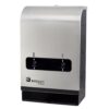 Evogen® No-Touch Dual Menstrual Care Product Dispensers - EVNT4 Series - Stainless Steel/Black